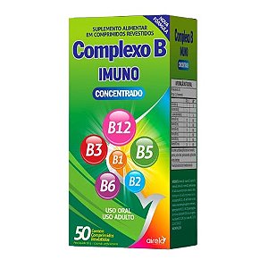 COMPLEXO B IMUNO CONCENTRADO AIRELA C/50 COMPRIMIDOS REVESTIDOS