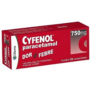 CYFENOL 750MG C/20 COMPRIMIDOS PARACETAMOL