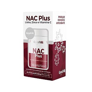 NAC PLUS SUPLEMENTO ALIMENTAR GOODVIT C/60 CÁPSULAS