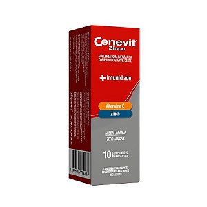 CENEVIT ZINCO +IMUNIDADE C/10 COMPRIMIDOS EFERV. SB.LARANJA