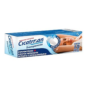 CICATRISAN CURATIVO PROTETOR TRANSPARENTE C/10 UNIDADES