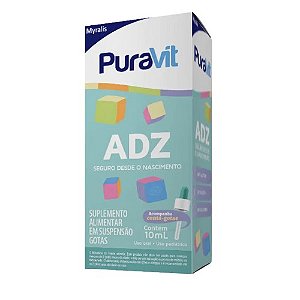 PURAVIT ADZ SUPLEMENTO ALIMENTAR 10ML SEM SABOR + 2ML GRÁTIS