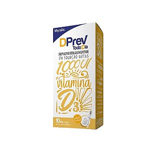 DPREV TODO DIA 1.000UI SUPLEMENTO ALIMENTAR GOTAS 10ML + 2ML GRÁTIS