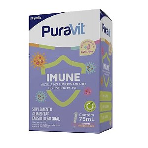 PURAVIT IMUNE SUPLEMENTO ALIMENTAR SOLUÇÃO 75ML SB.MAÇA VERDE