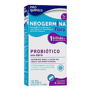 NEOGERMINA FLORA 1 BILHÃO PROBIÓTICO DIÁRIO C/6 CÁPSULAS