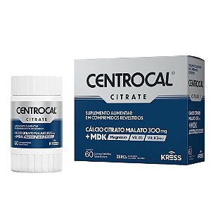 CENTROCAL CITRATE SUPLEMENTO ALIMENTAR KRESS C/60 COMP.REVEST.