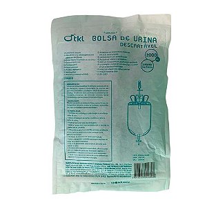 BOLSA DE URINA DESCARTÁVEL TKL BUD06 2000ML