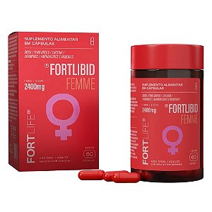 FORTLIBID FEMME 2400MG FORTLIFE SUPLEMENTO ALIMENTAR C/60 CÁPSULAS (216 SAPONINAS PORÇÃO)