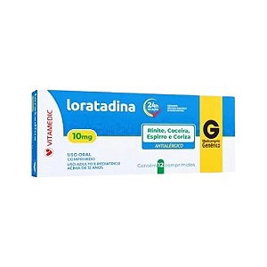 LORATADINA 10MG CX.C/12 COMPRIMIDOS ( VITAMEDIC )