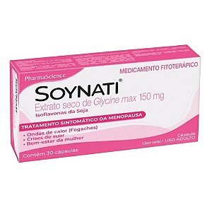 SOYNATI 150MG EXTRATO SECO GLYCINE MAX ISOFLAVONA DA SOJA C/30 CÁPSULAS