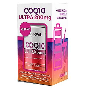 COQ10 ULYRA 200MG GOODVIT SUPLEMENTO ALIMENTAR C/30 CÁPSULAS
