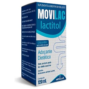MOVILAC LACTITOL SUPLEMENTO ALIMENTAR ADOÇANTE DIETÉTICO 120ML