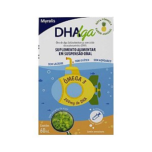 DHALGA SUPLEMENTO ALIMENTAR EM ÔMEGA 3 200MG DE DHA 60ML SB.ABACAXI