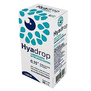 HYADROP 0,15% LUBRIFICANTE OFTÁLMICO ESTÉRIL 10ML ( HIALURONATO SÓDIO )