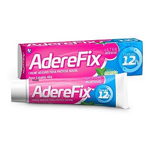 ADEREFIX ULTRA ADESIVO CREME PROTESÉ DENTAL 12H 40G. SB.MENTA