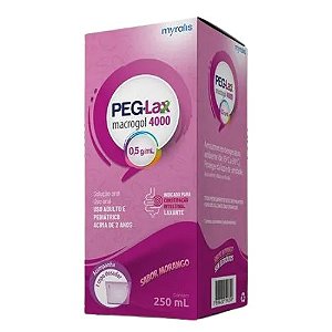 PEG-LAX 4000 0,5G/ML SOLUÇÃO ORAL 250ML SB.MORANGO ( MACROGOL )