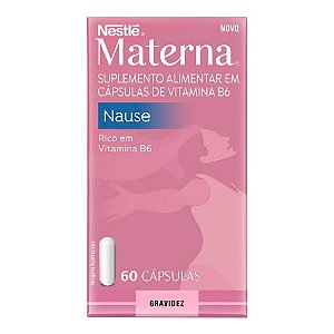 MATERNA NAUSE SUPLEMENTO ALIMENTAR PARA GESTANTE C/60 CÁPSULAS