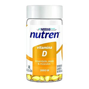 NUTREN VITAMINA D 2000UI SUPLEMENTO ALIMENTAR NESTLE C/60 CÁPSULAS