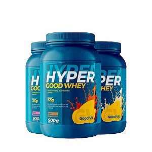 HYPER GOOD WHEY SUPLEMENTO ALIMENTAR EM PÓ GOODVIT 900G.