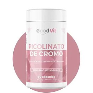 PICOLINATO DE CROMO GOODVIT SUPLEMENTO ALIMENTAR C/60 CÁPSULAS