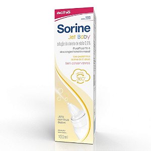 SORINE JET BABY 360º SEM CONSERVANTES JATO CONTÍNUO SUAVE 100ML ( CLORETO SÓDIO )