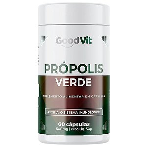 PRÓPOLIS VERDE GOODVIT SUPLEMENTO ALIMENTAR C/60 CÁPSULAS