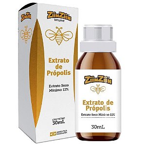 EXTRATO DE PRÓPOLIS ZIINZIIN IMUNE EXTRATO SECO MÍNIMO 11% 30ML