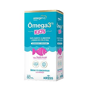 OMEGATIVE PREMIUM KRES ÔMEGA 3 TG SUPLEMENTO LÍQUIDO EPA E DHA 150ML SB.TUTTI-FRUTTI
