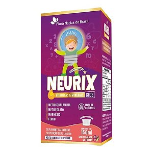 NEURIX VITAMINAS E MINERAIS SUPLEMENTO FLORA NATIVA BRASIL 150ML SB.SALADA DE FRUTAS