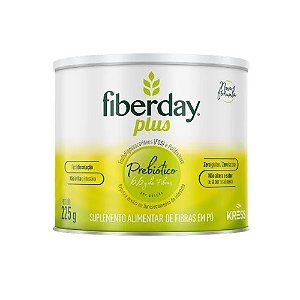 FIBERDAY PLUS SUPLEMENTO ALIMENTAR DE FIBRAS EM PÓ PREBIÓTICO LATA 225G