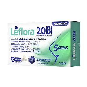 LEFLORA 20BI MICRORGANISMOS VIVOS PROBIÓTICO SUPLEMENTO ALIMENTAR C/30 CÁPSULAS