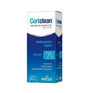 CORTCLEAN DIGLICONATO CLOREXIDINA 1% ANTISSÉPTICO TÓPICO SPRAY 45ML KRESS
