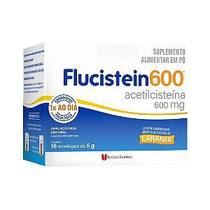 FLUCISTEIN 600 NAC SUPLEMENTO ALIMENTAR C/16 SACHÊS 5G SB.LARANJA
