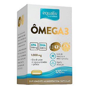 ÔMEGA 3 EQUALIV 540MG+360MG SUPLEMENTO ALIMENTAR C/120 CÁPS.GEL