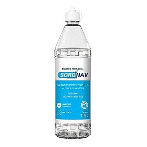 SORONAV SOLUÇÃO FISIOLÓGICA DE CLORETO DE SÓDIO 0,9% VIA TÓPICA OU INALATÓRIA 1 LITRO