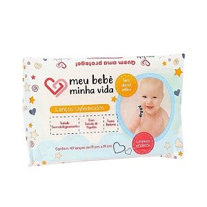 LENÇOS UMEDECIDOS NUTRIEX MEU BEBÊ MINHA VIDA C/40 LENÇOS 19CM X 14 CM