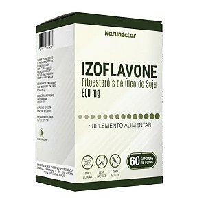IZOFLAVONE 150MG FITOESTERÓIS ÓLEO DE SOJA SUPLEMENTO ALIMENTAR C/60 CÁPSULAS