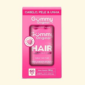 GUMMY HAIR ORIGINAL SUPLEMENTO ALIMENTAR C/60 GOMAS SB.TUTTI-FRUTTI