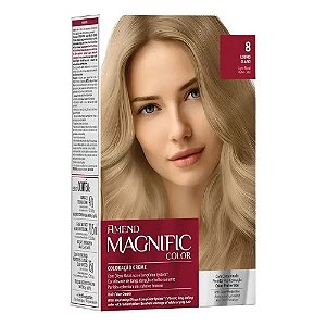 AMEND MAGNIFIC COLOR COLORAÇÃO CREME 8.0 LOURO CLARO