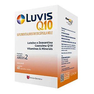 LUVIS Q10 SUPLEMENTO ALIMENTAR LUTEÍNA ZEAXANTINA COENZIMA Q10 C/60 CÁPS.MOLES