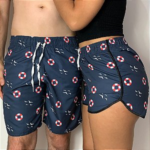 Kit shorts Verão Naval + Frete Grátis