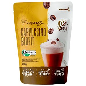 Cappuccino Biofit Orgânico Zero Açúcar 200g - Viapax Bio