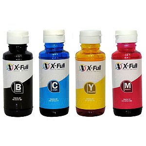 Tinta para HP Ink Tank Amarelo Ciano Magenta Corante e Preto Pigmentada GT-416 GT-412- Compatível 100 ml