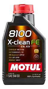 Motul 8100 X-clean FE 5w30 100% Sintético 1 lITRO