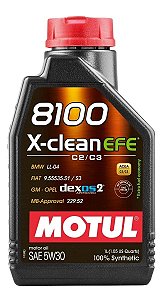 Motul 8100 X-clean Efe 5w30 100% Sintético 1 lITRO