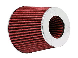 K&N RG-1001RD FILTRO DE AR UNIVERSAL - CÔNICO DUPLO FLUXO (VERMELHO)
