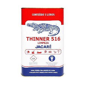 Thinner 516 Limpeza Pistola Pintura Jacaré 5 Litros