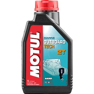 Óleo MOTUL Marine Outboard TECH Semissintético TCW3 NMMA 2T Motor de Popa Náutico