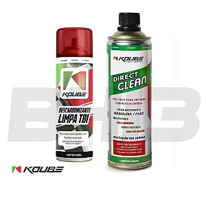 Combo Koube Direct Clean + Descarbonizante Limpa TBI