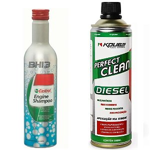 Shampoo Castrol Engine Flushing + Koube Perfect Clean Diesel
